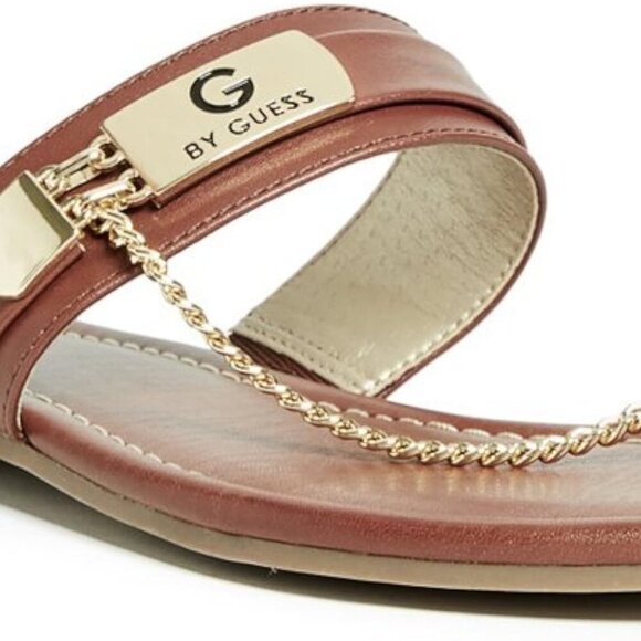 G by Guess Camel Brown Toe Ring Sandals - Picture 6 of 6